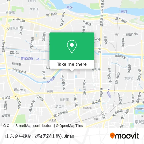 山东金牛建材市场(无影山路) map