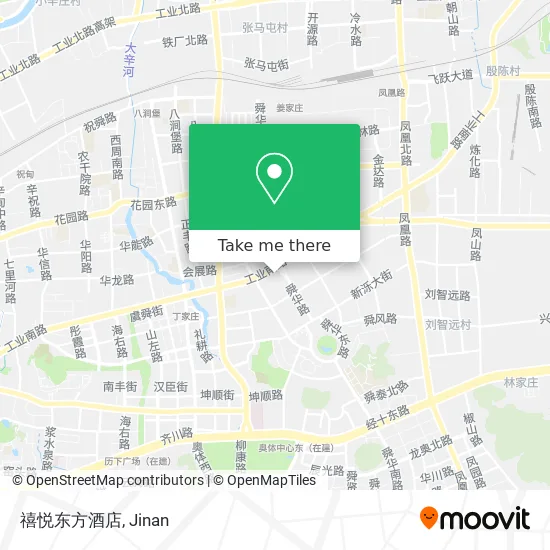 禧悦东方酒店 map