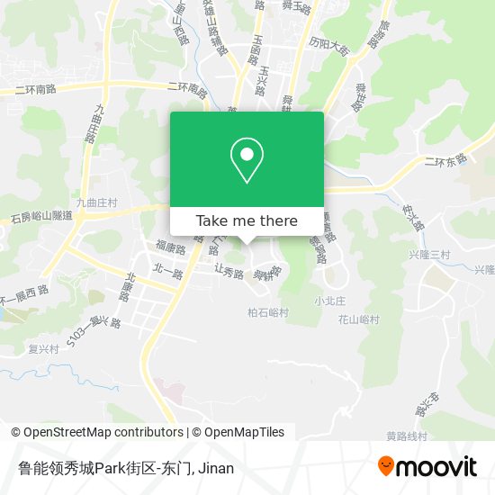 鲁能领秀城Park街区-东门 map