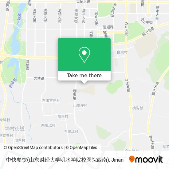 中快餐饮(山东财经大学明水学院校医院西南) map