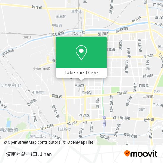 济南西站-出口 map
