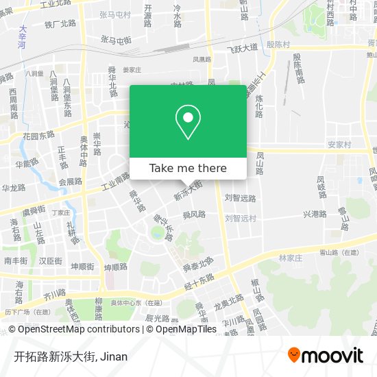 开拓路新泺大街 map