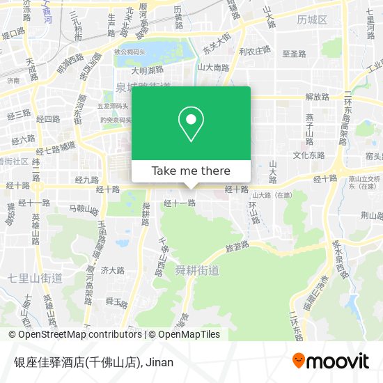 银座佳驿酒店(千佛山店) map