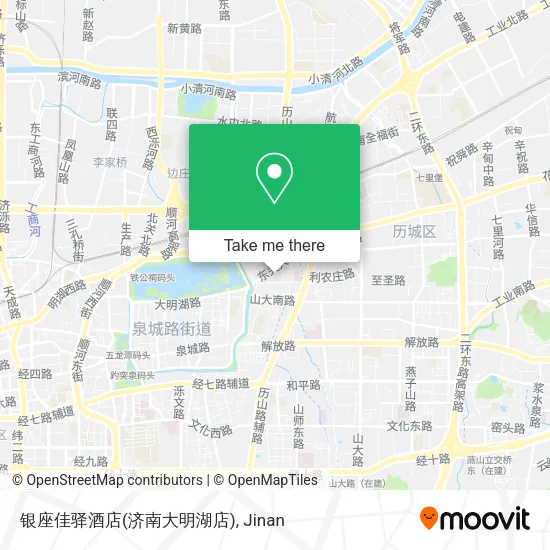 银座佳驿酒店(济南大明湖店) map