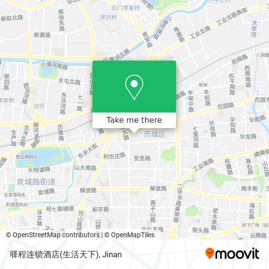 驿程连锁酒店(生活天下) map