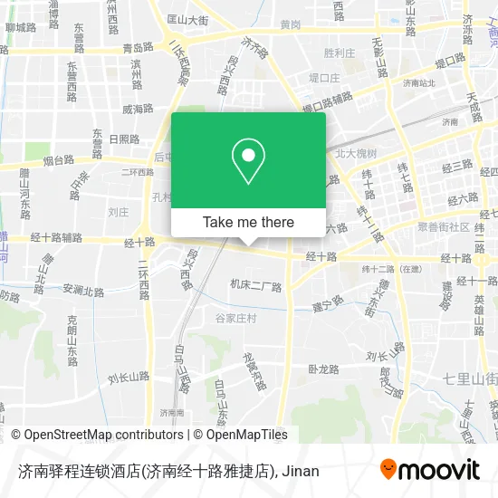 济南驿程连锁酒店(济南经十路雅捷店) map