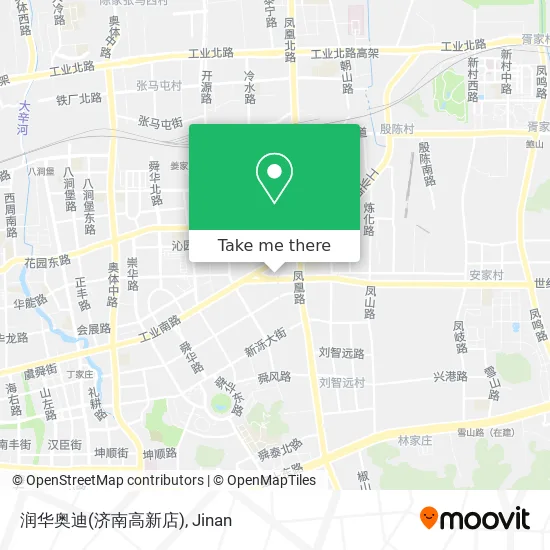 润华奥迪(济南高新店) map