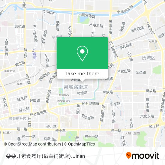朵朵开素食餐厅(后宰门街店) map