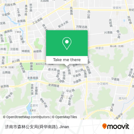 济南市森林公安局(舜华南路) map