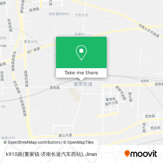 k910路(董家镇-济南长途汽车西站) map