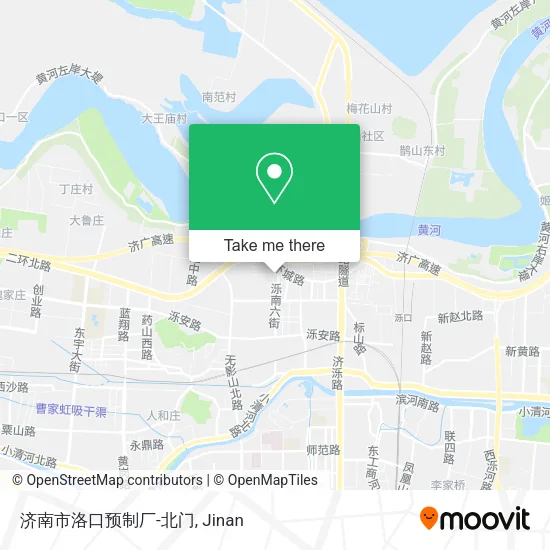 济南市洛口预制厂-北门 map