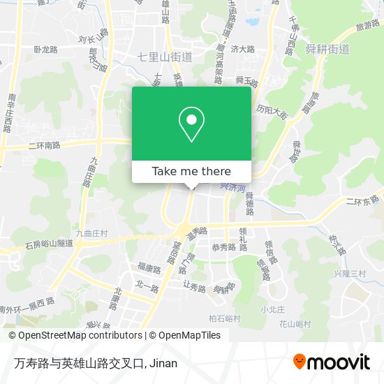 万寿路与英雄山路交叉口 map