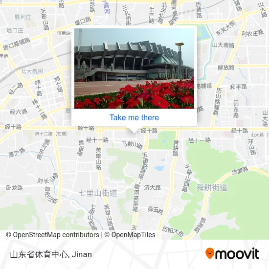 山东省体育中心 map