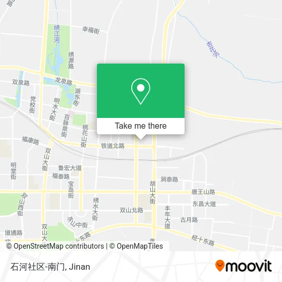 石河社区-南门 map