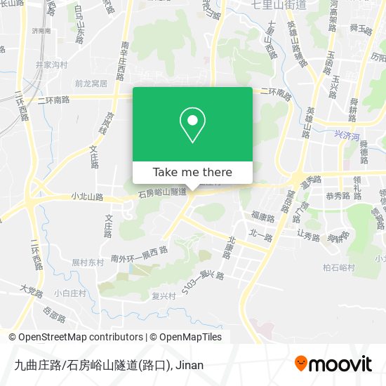 九曲庄路/石房峪山隧道(路口) map