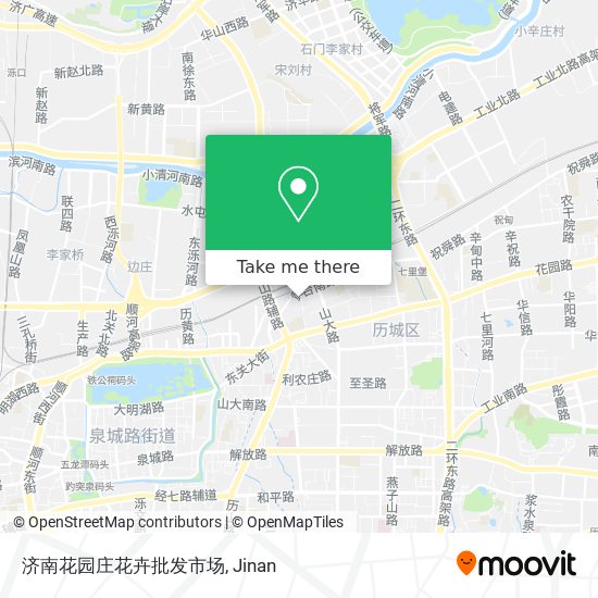 济南花园庄花卉批发市场 map