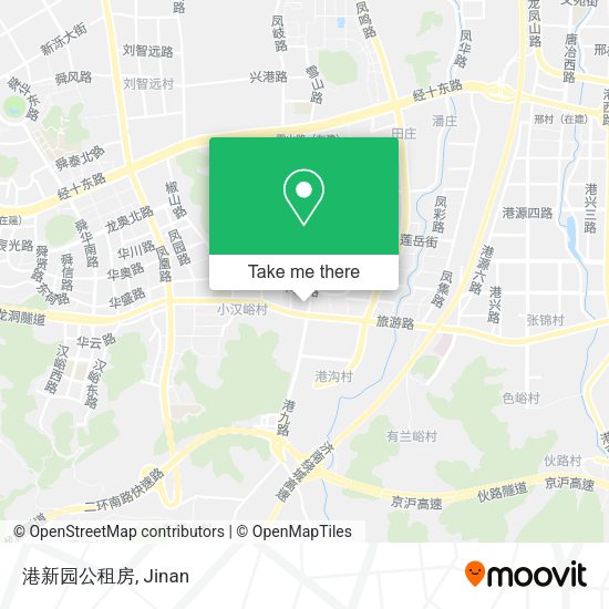 港新园公租房 map