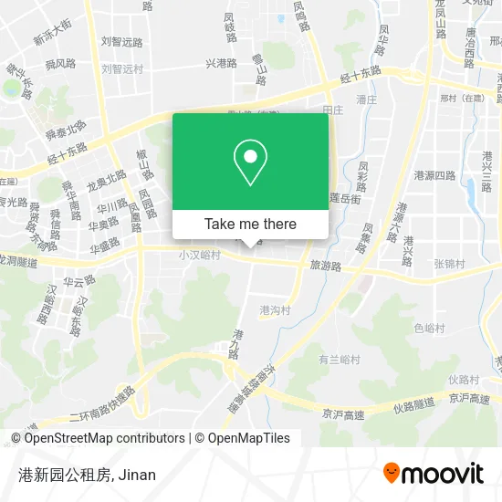 港新园公租房 map