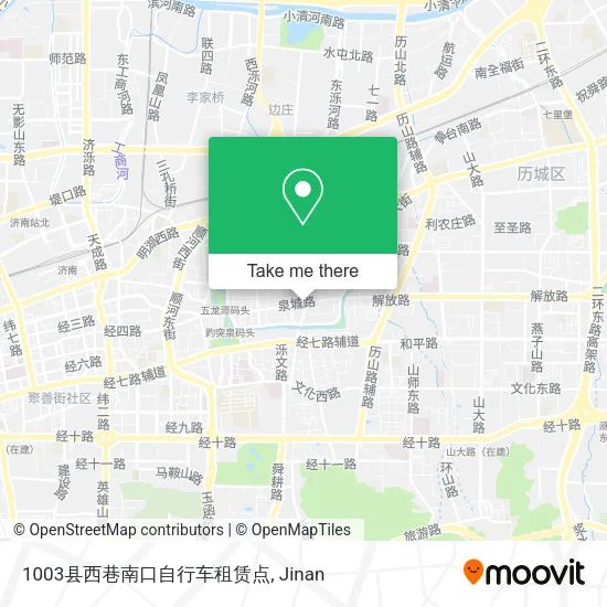1003县西巷南口自行车租赁点 map