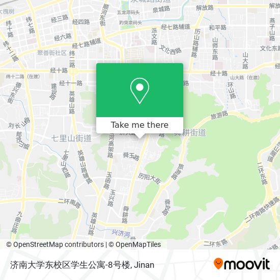 济南大学东校区学生公寓-8号楼 map