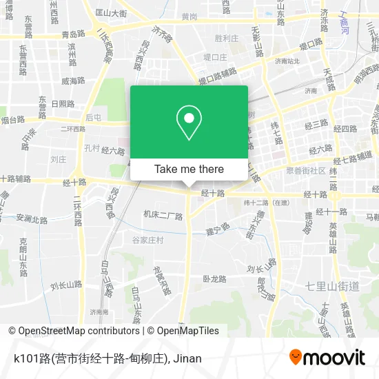 k101路(营市街经十路-甸柳庄) map