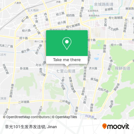 章光101生发养发连锁 map