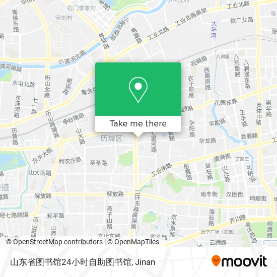 山东省图书馆24小时自助图书馆 map