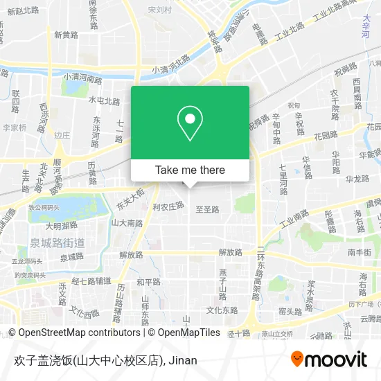 欢子盖浇饭(山大中心校区店) map