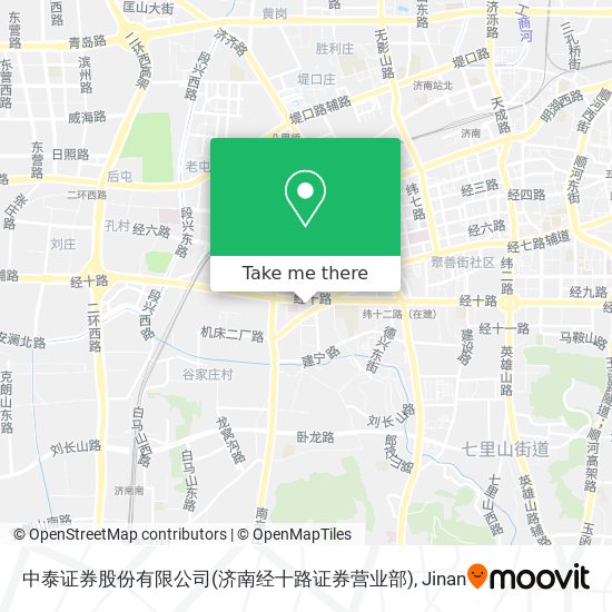 中泰证券股份有限公司(济南经十路证券营业部) map