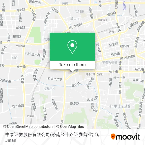 中泰证券股份有限公司(济南经十路证券营业部) map