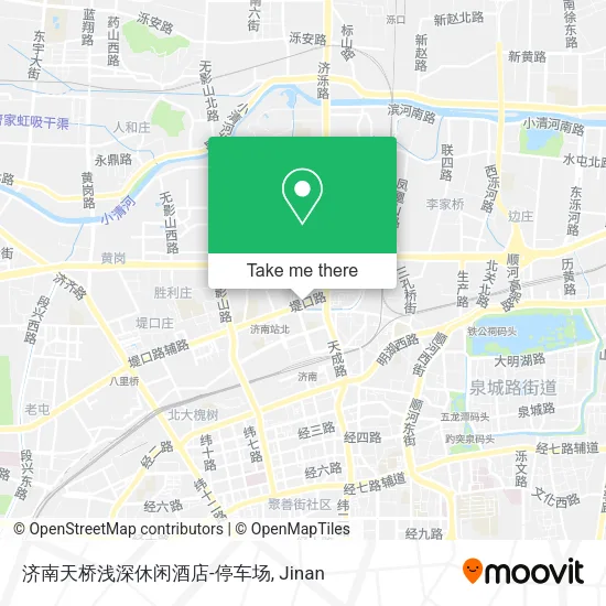 济南天桥浅深休闲酒店-停车场 map