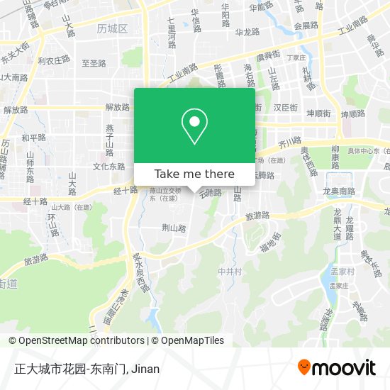 正大城市花园-东南门 map