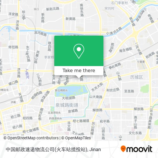 中国邮政速递物流公司(火车站揽投站) map