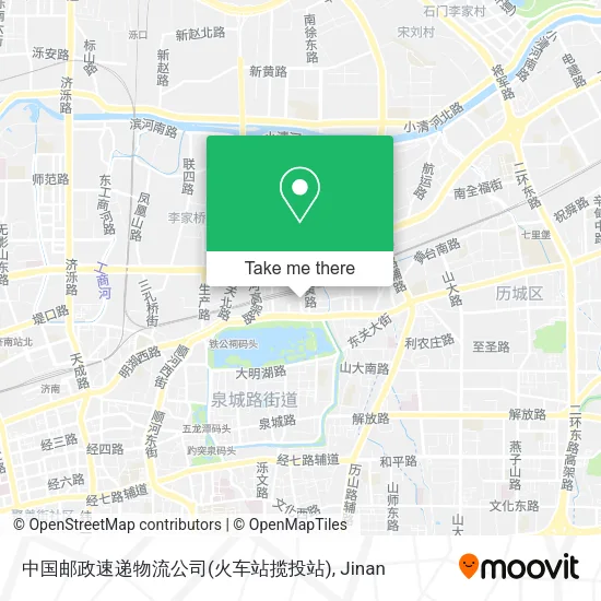 中国邮政速递物流公司(火车站揽投站) map