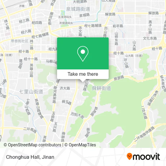 Chonghua Hall map