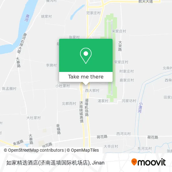 如家精选酒店(济南遥墙国际机场店) map