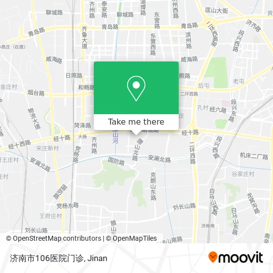 济南市106医院门诊 map