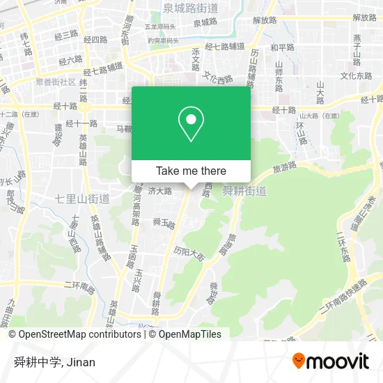 舜耕中学 map