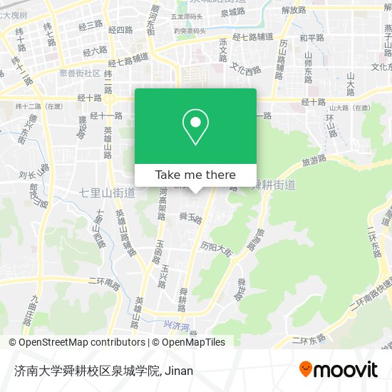 济南大学舜耕校区泉城学院 map