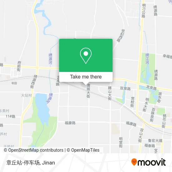 章丘站-停车场 map