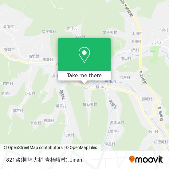 821路(柳埠大桥-青杨峪村) map