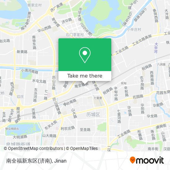 南全福新东区(济南) map