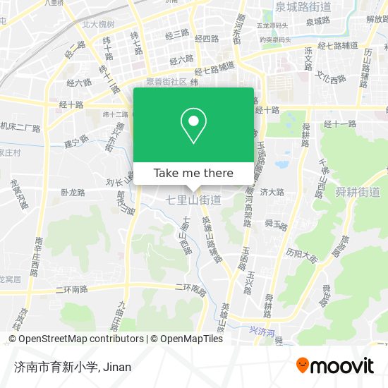 济南市育新小学 map