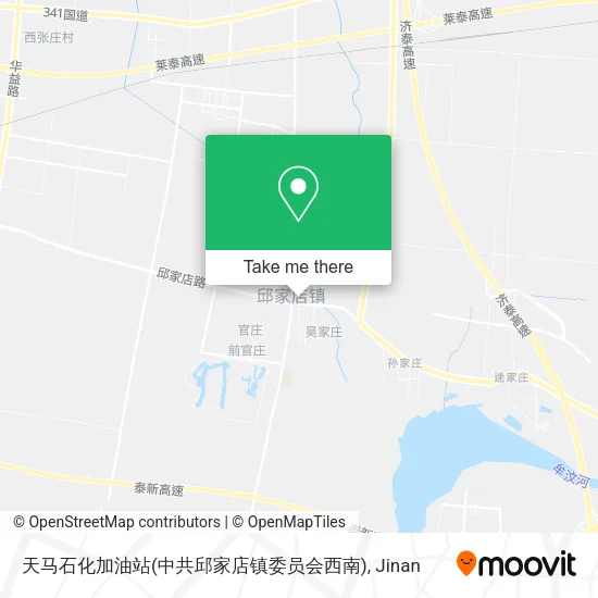天马石化加油站(中共邱家店镇委员会西南) map