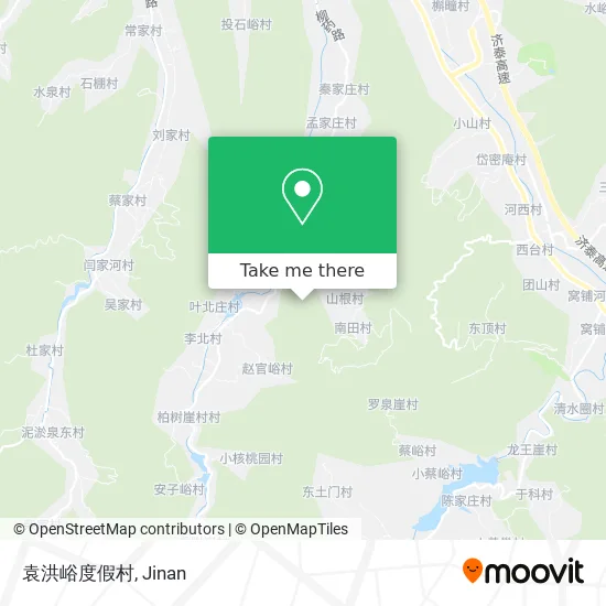 袁洪峪度假村 map