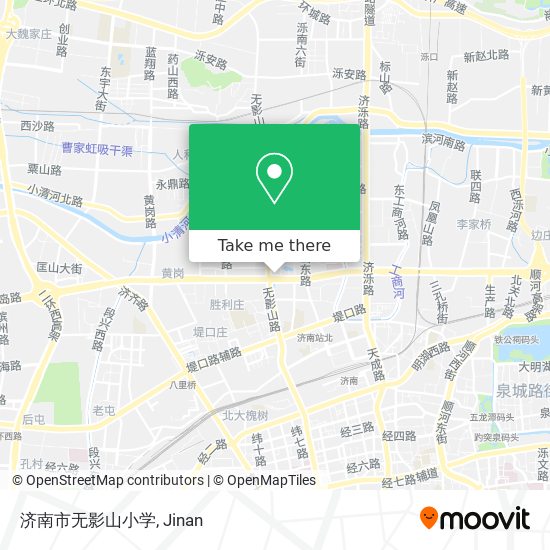 济南市无影山小学 map