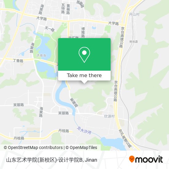 山东艺术学院(新校区)-设计学院B map