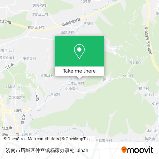 济南市历城区仲宫镇杨家办事处 map