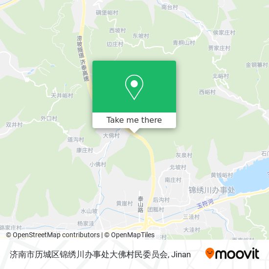 济南市历城区锦绣川办事处大佛村民委员会 map