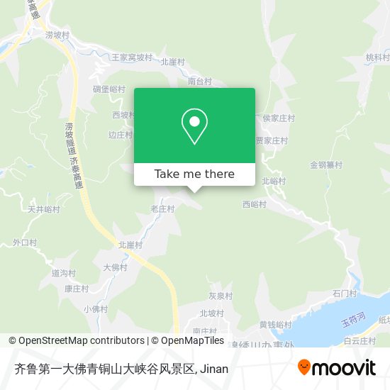 齐鲁第一大佛青铜山大峡谷风景区 map